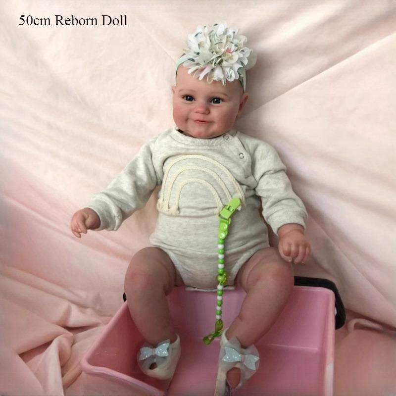 

50/60 см тканевая имитация тела куклы-младенца Мэдди с нарисованными волосами, реалистичная кукла-реборн, 3D кожа, видимые вены, куклы-реборн для мальчиков и девочек, игровые домики 50cm