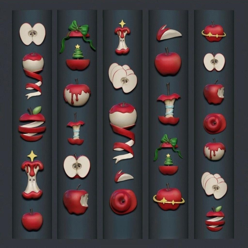 3D Silicone Nail Art Mold Rose Flower Bow Wing Retro Relief Pattern Design Diy Nail Templates Manicure Design Tool