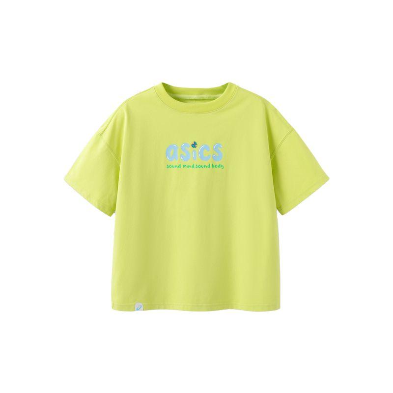 Asics T Shirt Yellow Green Teenagers 332241173020-752 150