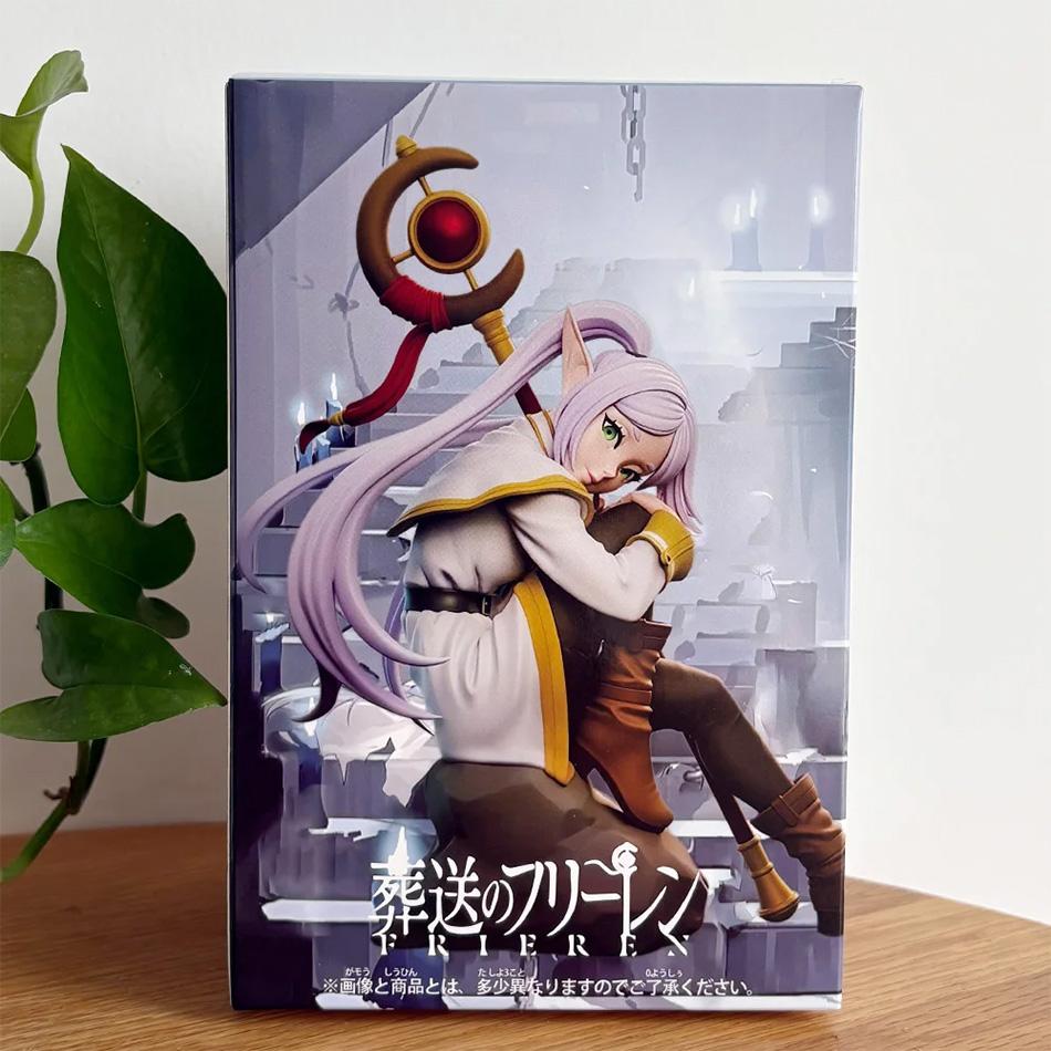 Frieren Beyond Journey'S End Frieren Figure Pink Hair With Magic Staff Pvc Action Figure Collectible Model Doll