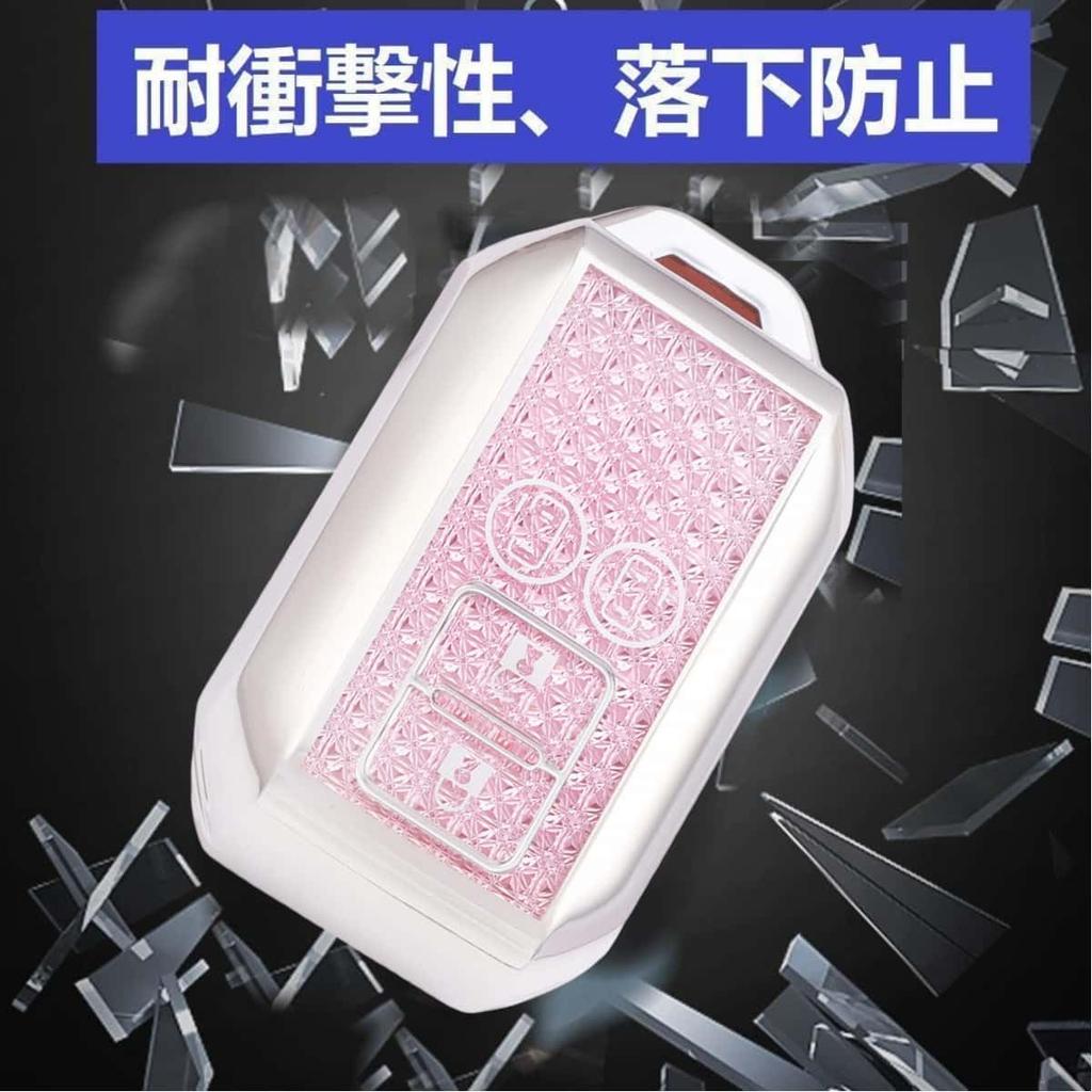 YANMW Spacia Key Case, Compatible with Suzuki Spacia Custom, Flare Wagon, Key Cover, Solio