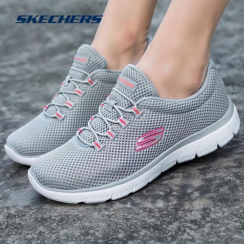 Skechers Zapatillas Deportivas de Caminar para Mujer sin Cordones