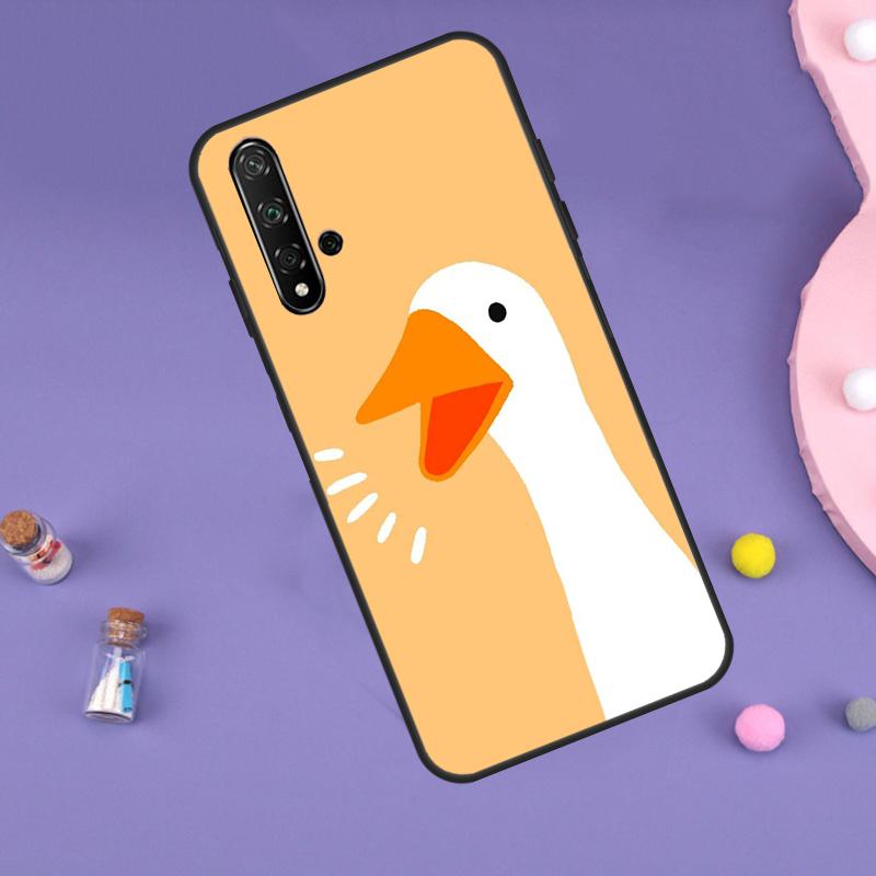 Cartoon Funny Goose For Huawei Nova 5T 9 10 SE 7i 8i 11i 12i Y60 Y61 Y70 Y72 Y73 Y90 Y91 P20 P40 P30 Lite Case