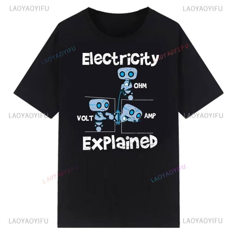 Electronic Printed Tshirt Novelty Electrical Engineer Graphic Oneck Tshirt Classic Shirt Street Jacket for Aesthetic Tops