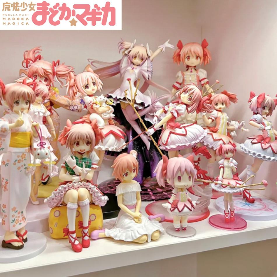 Puella Magi Madoka Magica Figura de Anime Kaname Madoka Akemi Homura Momoe Nagisa Lindos Coleccionables Modelo a Escala Juguetes Playsets Regalo Presente