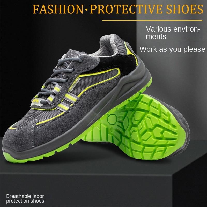 Anti-static Labor Insurance Shoes, Smash-proof and Puncture-proof, Four-season Safety Shoes, Non-slip and Wear-resistant Work Shoes
