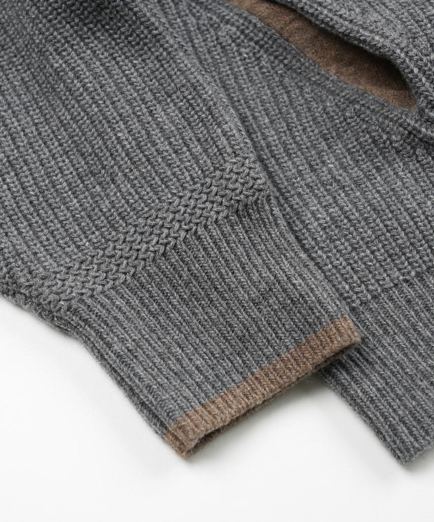 FRIZMWORKS Kangaroo Round Pullover Knit _ Gray