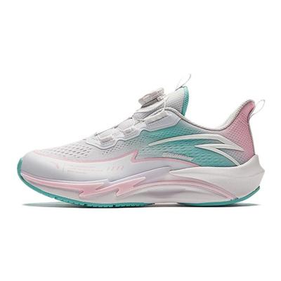 Kids Hailang Lite Comfortable Versatile Lightweight Breathable Low-Top Running Shoes Kids Running Shoes White Pink Green 322415503-1