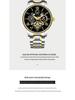 Bubble Men's Fully Automatic Quartz Watch - Roman Numerals, Luminous, High-End, Waterproof, Calendar, Non-Mechanical Design