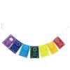 Medium Flags of 7 Chakra Colors and Mantra - 7 Flags