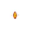 Citrine Gemstone 925 Sterling Silver Jewelry Handmade Trendy Ring Gift For Mom RR-64-10