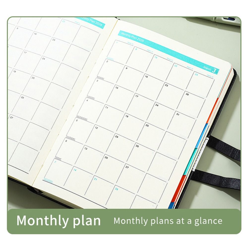 English 2026 Schedule Planner Notepad Wear-resistant To-do List Notebook  Business