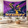 Melbourne Storm Wall Tapestry, Soft Fabric Wall Hanging, Decorative Backdrop For Bedroom Home Wall Art