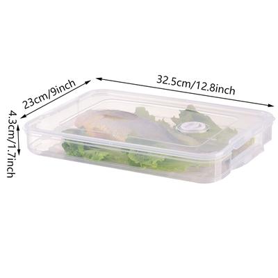 Organizador de cozinha caixa de bolinho de armazenamento de alimentos recipiente geladeira manter fresco caixa de armazenamento multi-camada transparente caixa de bolinho