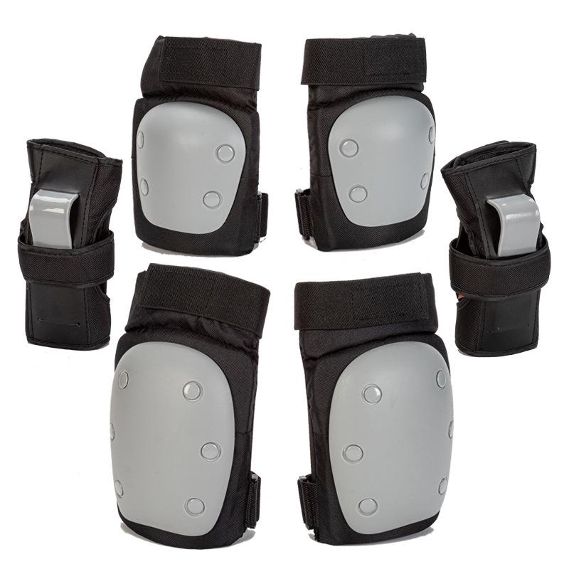 Adult & Kids Six-Piece Protective Skate Gear Set: Hand Guards, Knee & Elbow Pads for Roller Skating or Electric Scooters