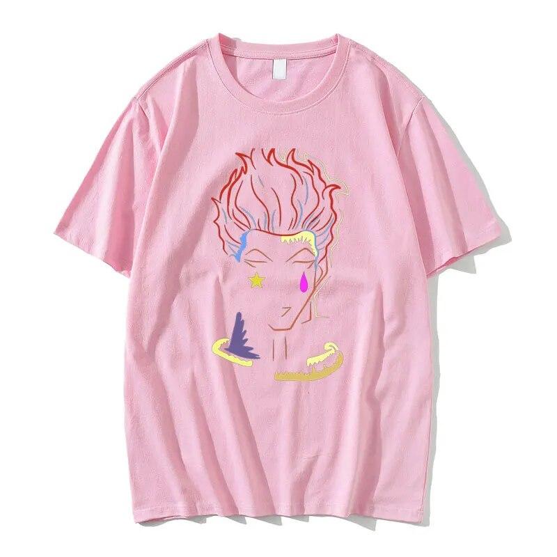 Anime Hunter X Hunter Hisoka Tričko s potiskem Streetwear Unisex Móda Harajuku Tričko Krátký rukáv Unisex Dámské Unisexga Trička pro volný čas