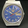 GENUINE VINTAGE SEIKO 5 AUTOMATIC 6309A JAPAN MENS BLUE DIAL WATCH A702621-1 R209-a702621
