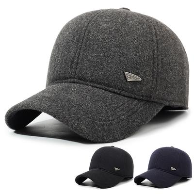 Winter Middle-Aged Outdoor Cap Men's Hat Thick Warm Ear Protection Baseball Cap