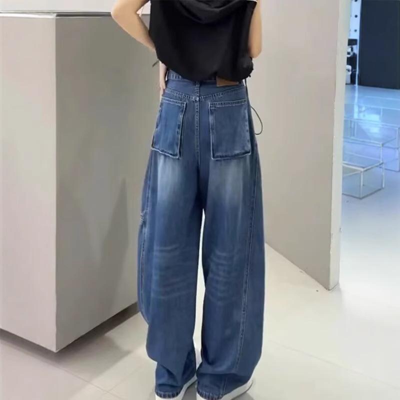 

Women s Plus Size High Waist Wide Leg Jeans – Slimming Autumn Carrot Pants 3XL