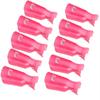 10Pcs/Bag Colorfulful Acrylic Manicure Art Dipped Cap Clip Nail Cleaning Manicure UV Gel Nail Polish Dipped Wrapping Tool Finger