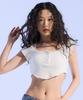 Moa Curve Snap Henley Tee (Ivory)