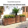 Maididuo Outdoor Anti-Corrosion Wood Rectangular Planter