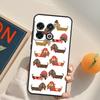 Cute Dachshund Sausage Dog Case For OnePlus 12R 13R 13T 10R 15 13 12 11 10T 8T Nord CE 4 3 2 Lite N20 N30 Nord 5 Cover