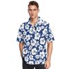 Summer Flower Shirt Men'S Beach Large Size Casual Hawaiian Vintage Digital Printing Short Sleeve Men'S Shirt