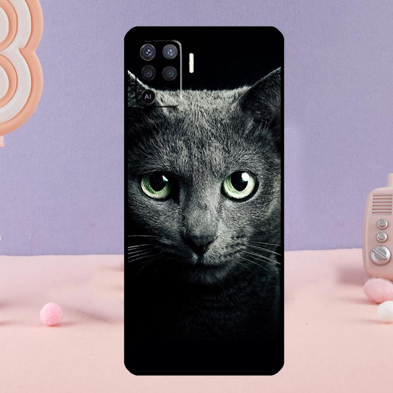 British Shorthair Cat Phone Case For Oppo A18 A38 A58 A78 A98 A74 A94 A54 A40 A60 A80 A16 A76 A96 A15 A57S A17 A77