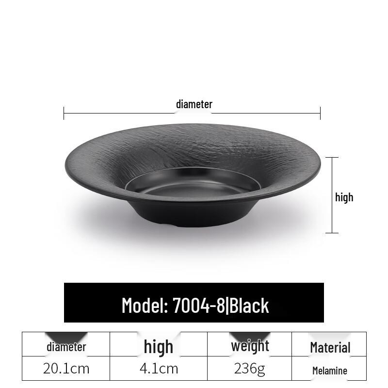 Zhebu Japanese Style Melamine Salad Noodle Soup Bowl