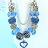 Creative Handmade Crystal Heart Pendant Bracelet DIY Jewelry Gift for Women