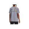Under Armour Letter Print Training Short Sleeve T-Shirt Men Tops Gray 1381036-035