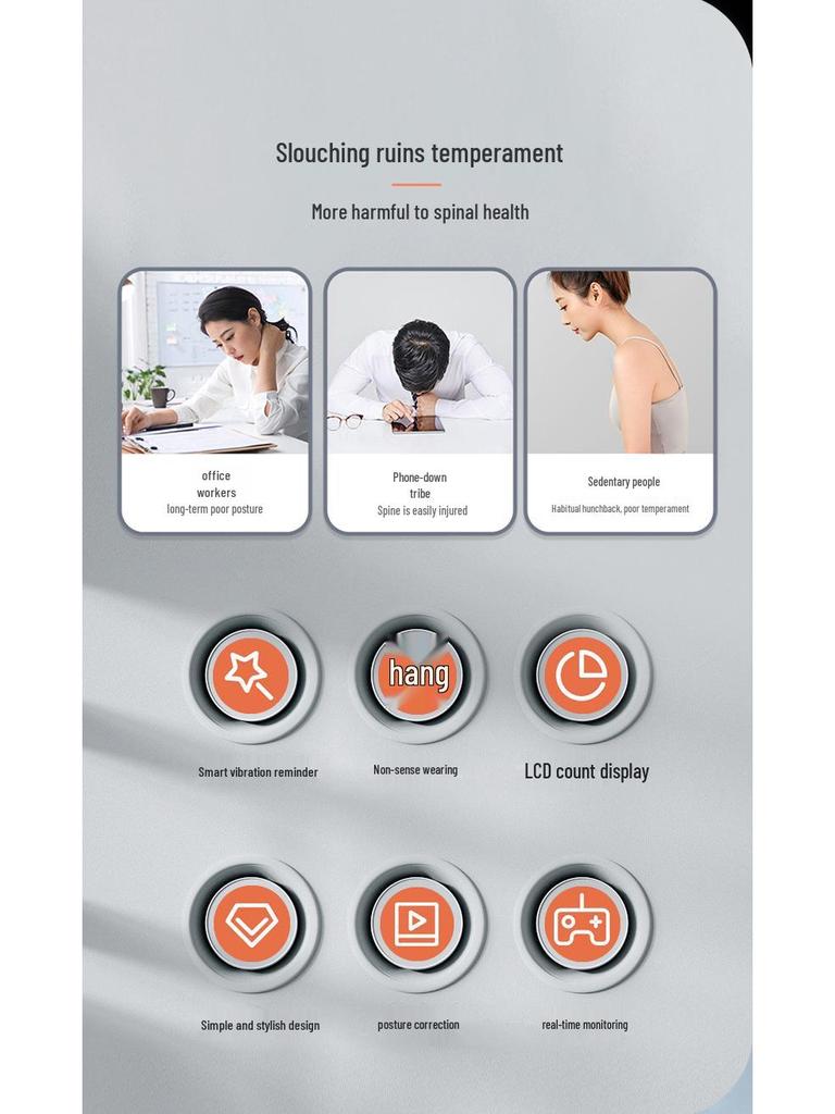 Children's Smart Posture Corrector with LCD Reminder & Neck Support