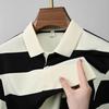 Polo manica corta Dmao, T-shirt da uomo in puro cotone traspirante, top casual business con colletto