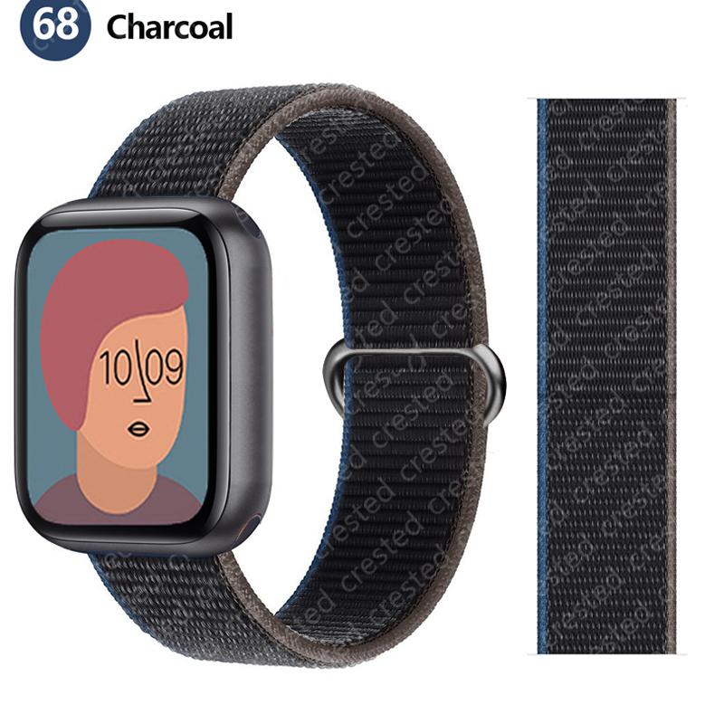 2pcs Straps For Apple Watch Band 44mm 40mm 45mm 46mm 42mm 49mm 41mm Nylon Loop Bracelet iwatch Series 10 9 8 7 6 5 3 se ultra 2