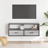 VidaXL Meuble TV sonoma gris 100x31x39,5 cm bois d'ingénierie et métal, support TV, armoire média, console TV, meuble HiFi, 848932