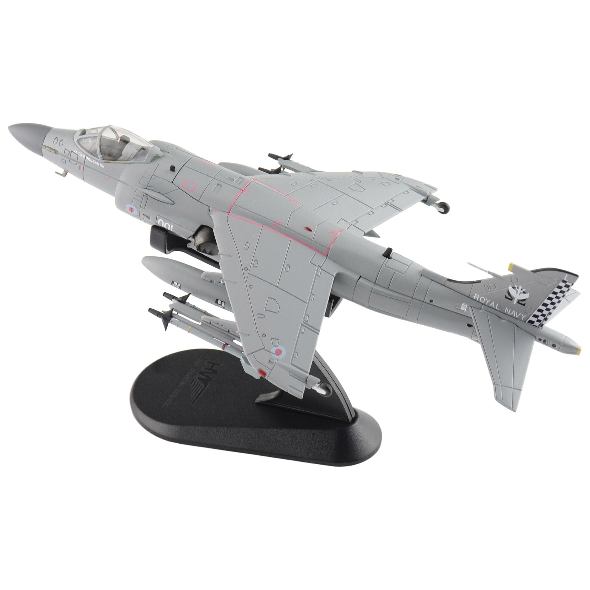 

HOBBY MASTER Sea Harrier FA2 Ракета Eagle Королевский флот ZH804 2018 Готовое изделие HA4108 1/72 с противокорабельной ракетой Sea