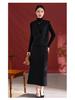 Women's Irregular Slimming High-Waist Draped Midi Skirt - Autumn/Winter Collection