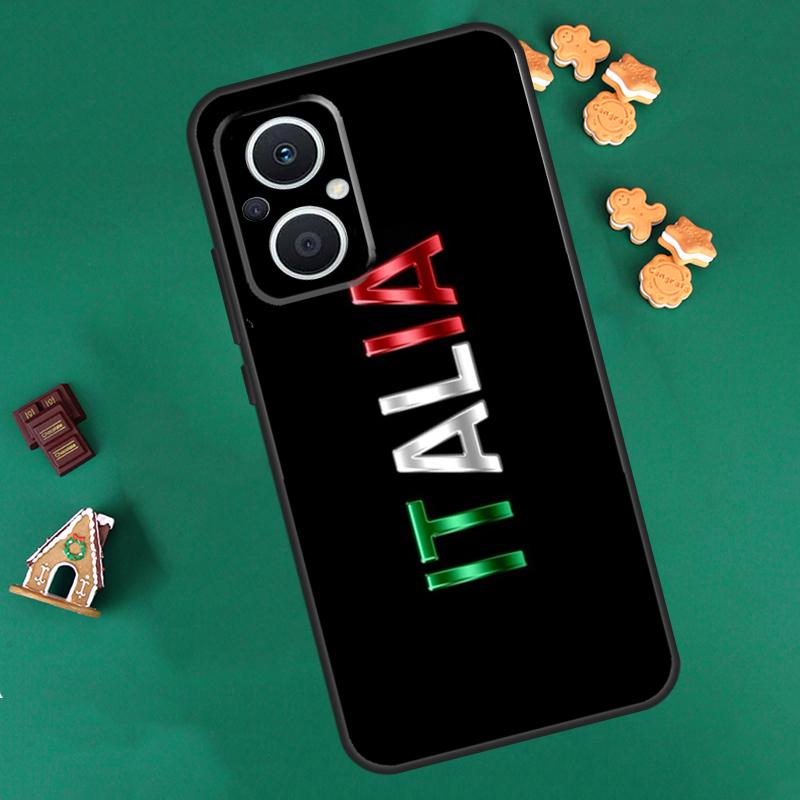 Italy Flag Case For OPPO Reno 8 7 Lite 14 13 12 11 F 10 Pro 8T Cover For OPPO Find X8 X6 X5 X9 Pro Coque
