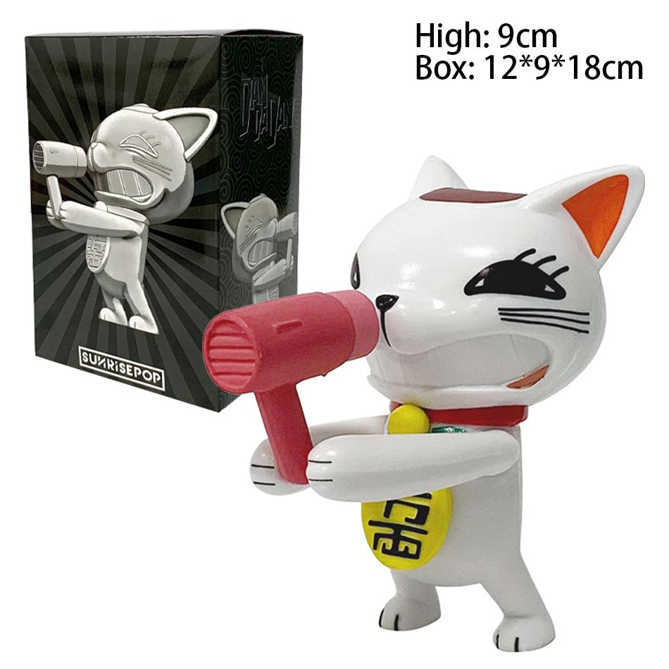 9cm Turbo Granny Figure Anime Dandadan Peripheral Cute Kawaii Cat PVC Action Figure Desktop Decorate Ornament Crafts Gifts Toys
