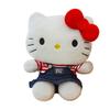 Hellokitty Plush Toy With Denim Dress For Kids And Collectors