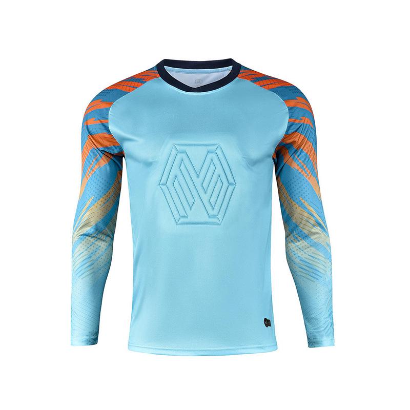 Unisex Long Sleeve Goalkeeper Kit: Protective Jersey & Pants for Training and Competition