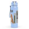 1PC Faith Multi Tone Block Letter 750ml Color Plastic Sports Water Bottle Leakproof Flip Straw Lid Suitable for Sports Office Home Use
