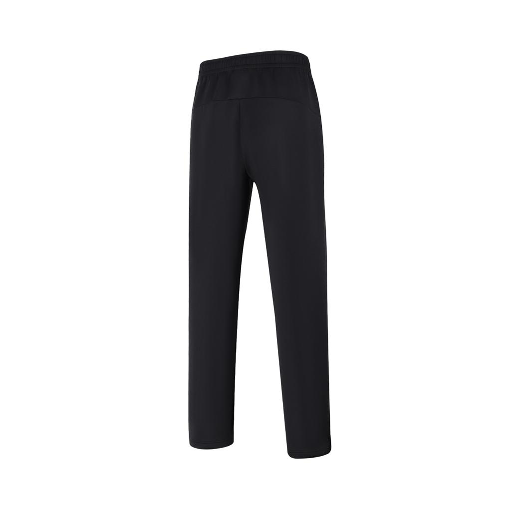 Li-Ning Solid Color Lace-Up Straight Leg Sports Casual Pants Women Bottoms Black AKLU988-1