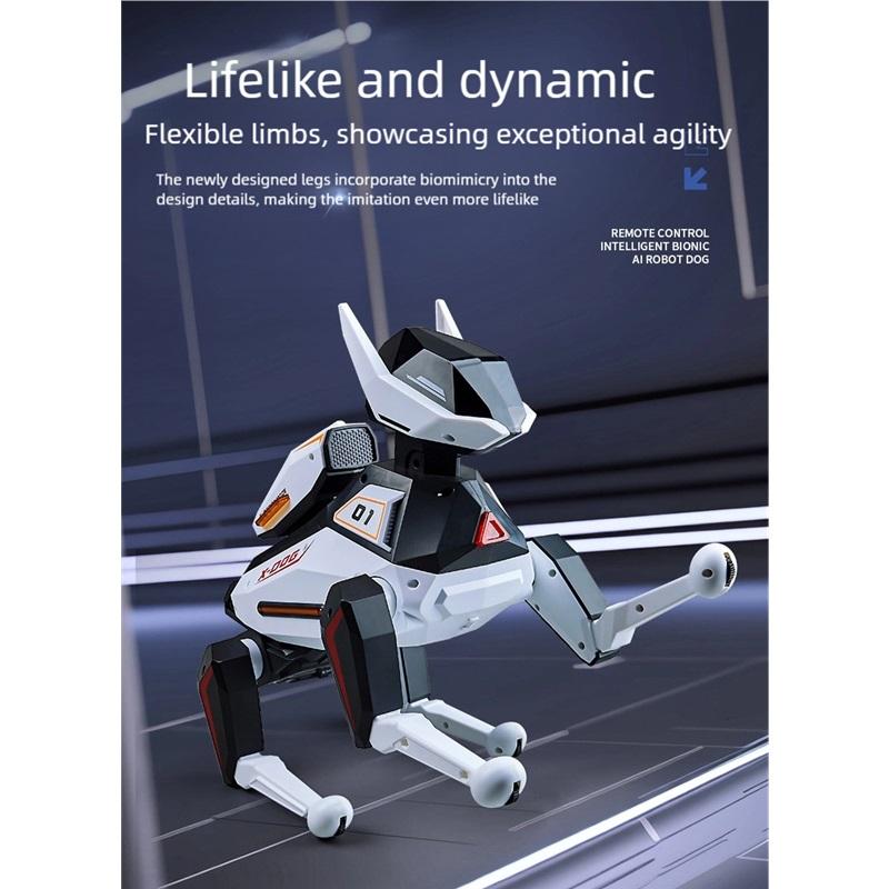 AI Simulation Robot Dog Intelligent Machine Dog Voice Command APP Control Programming Interactive Performs Acrobatics Robot Dog