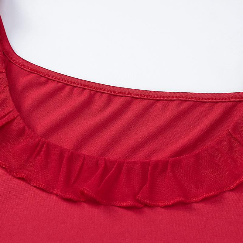 Women Pleated Summer Elegant Women'S Long Skirt Backless Dress Red Long Skirt Elegant Women'S Party Dress