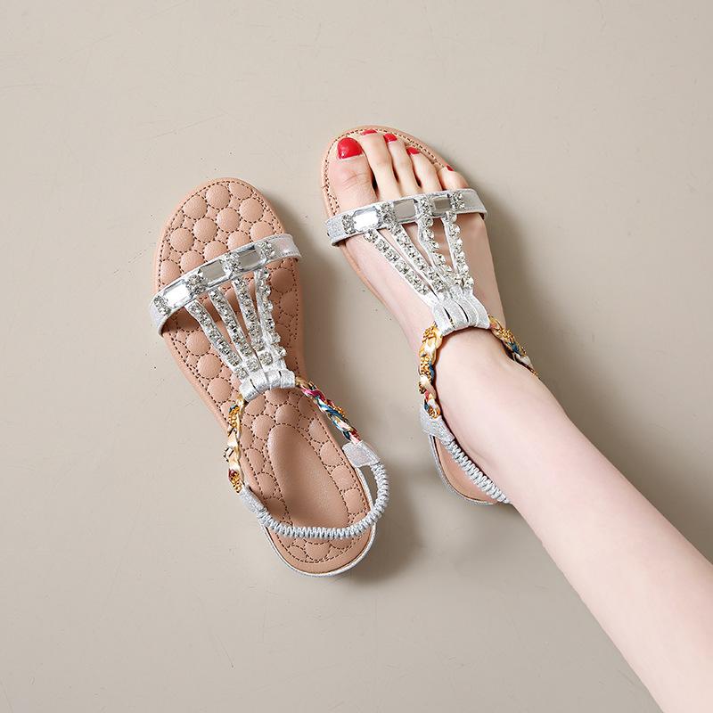 Sandwich Soft-soled Summer Sandals for Women, Flat Style, New Model, Anti-slip, Versatile and Stylish Shoes
