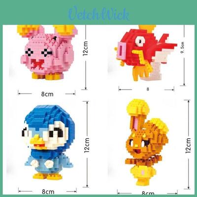 Juguete de Micro Bloques Pokémon Diamante Kit de Construcción DIY Para Juego Creativo