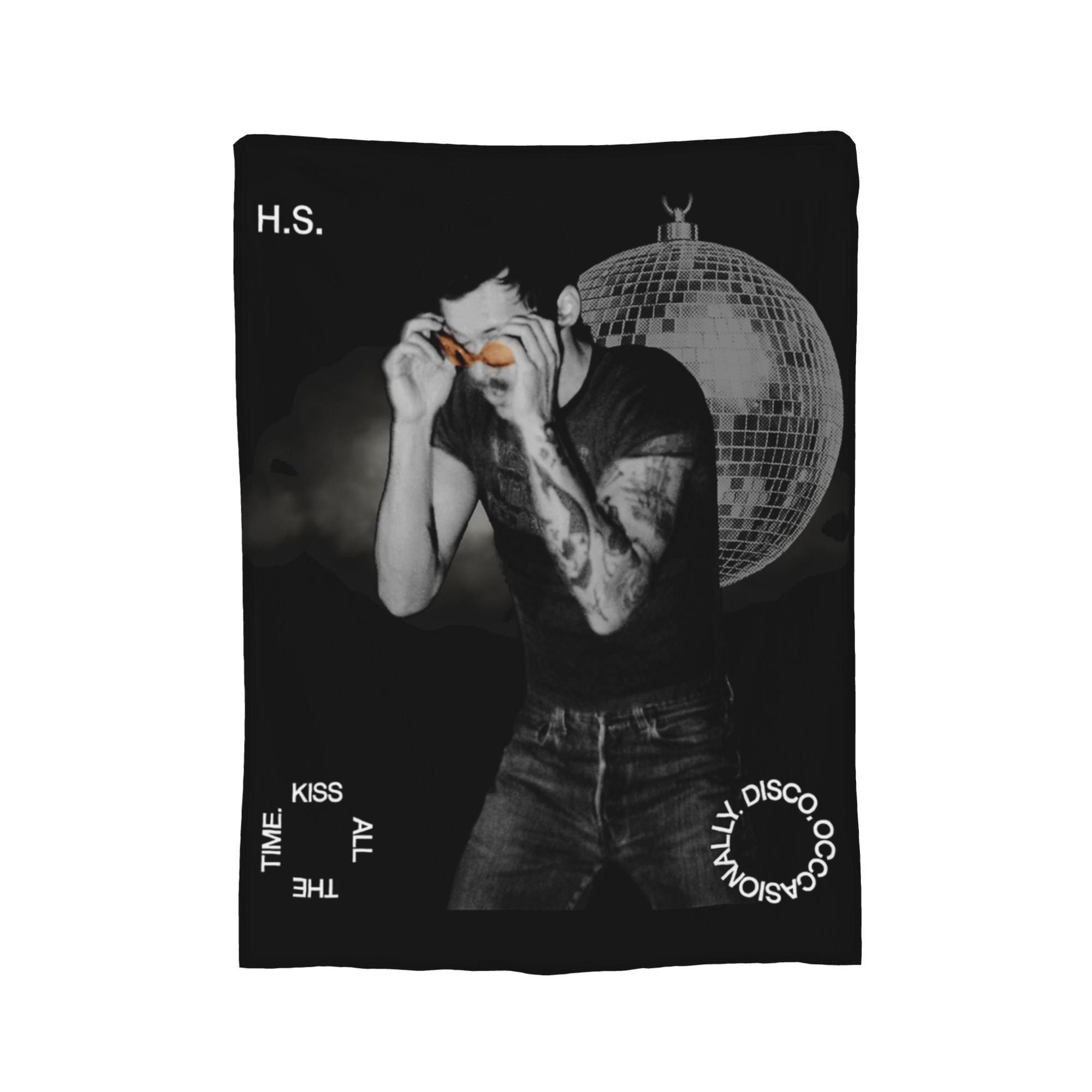 Harrys Styles Kiss All the Time Disco Occasionally Blanket Velvet Aperture Warm Throw Blanket for Bed Office Bedding Throws 130x150cm