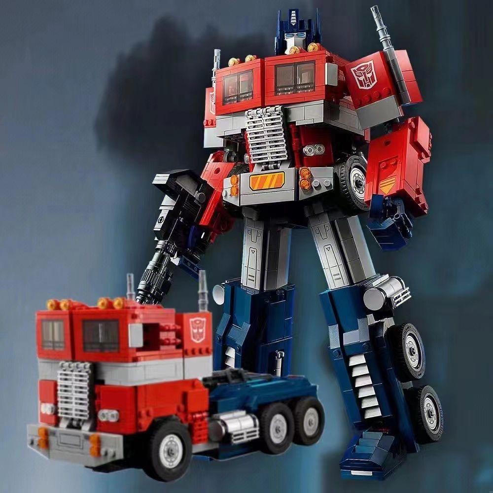 Bloques de construcción Optimus Prime, modelo 10302, camión robot automático, MOC, para ensamblar, juguete de regalo para niños.